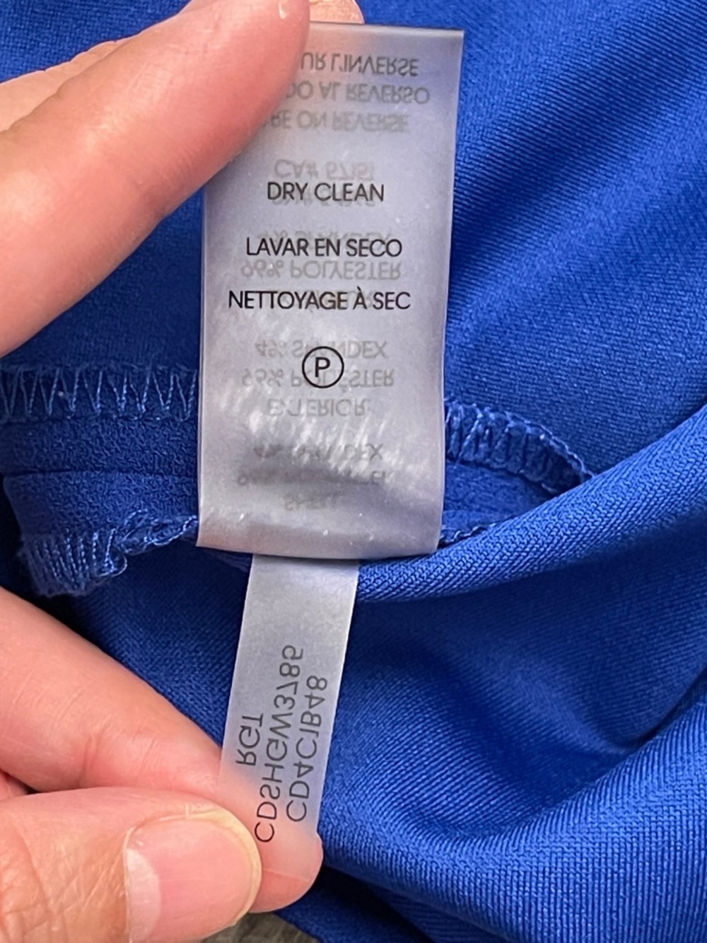 Calvin Klein Shift Dress Women's Size 8 Blue Long Sleeve Career Stretch - Picture 8 of 11